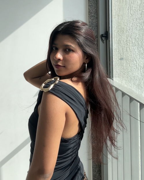One-Shoulder Overlap Bodysuit