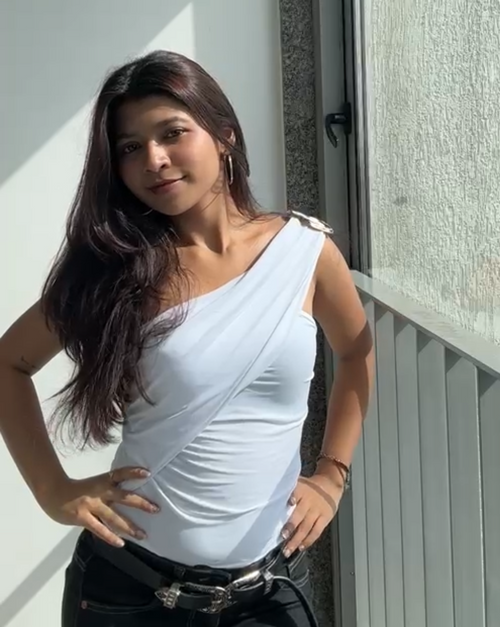 One-Shoulder Overlap Bodysuit