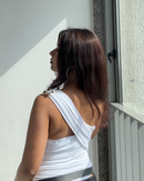 One-Shoulder Overlap Bodysuit
