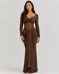Mesh Sheer Long Dress
