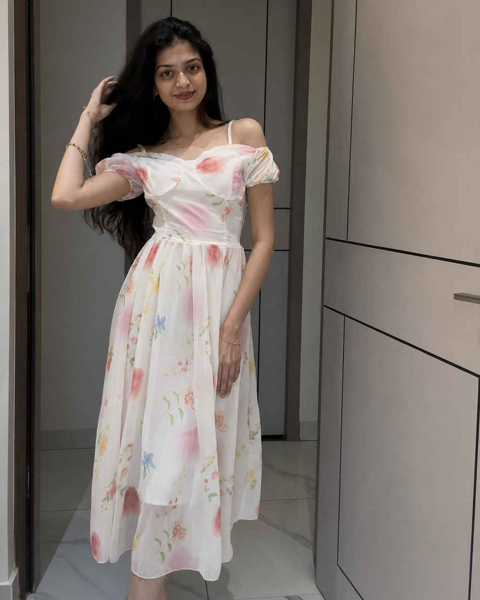 Purva Chiffon Dress