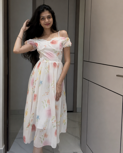 Purva Chiffon Dress