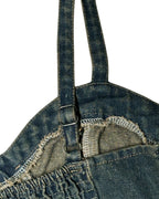 DENIM HEART BUSTIER TOP