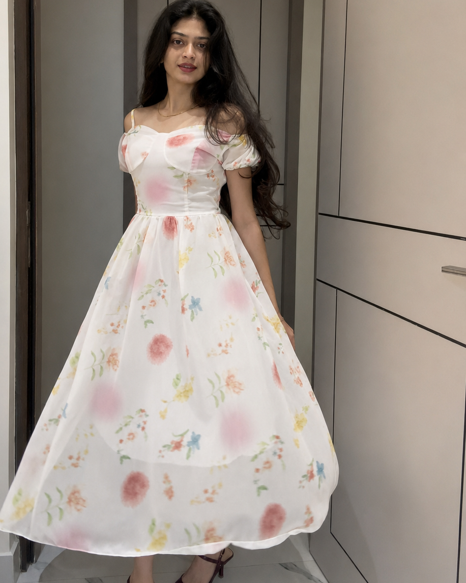 Purva Chiffon Dress