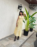 Elena Calf-Length Summer Dress