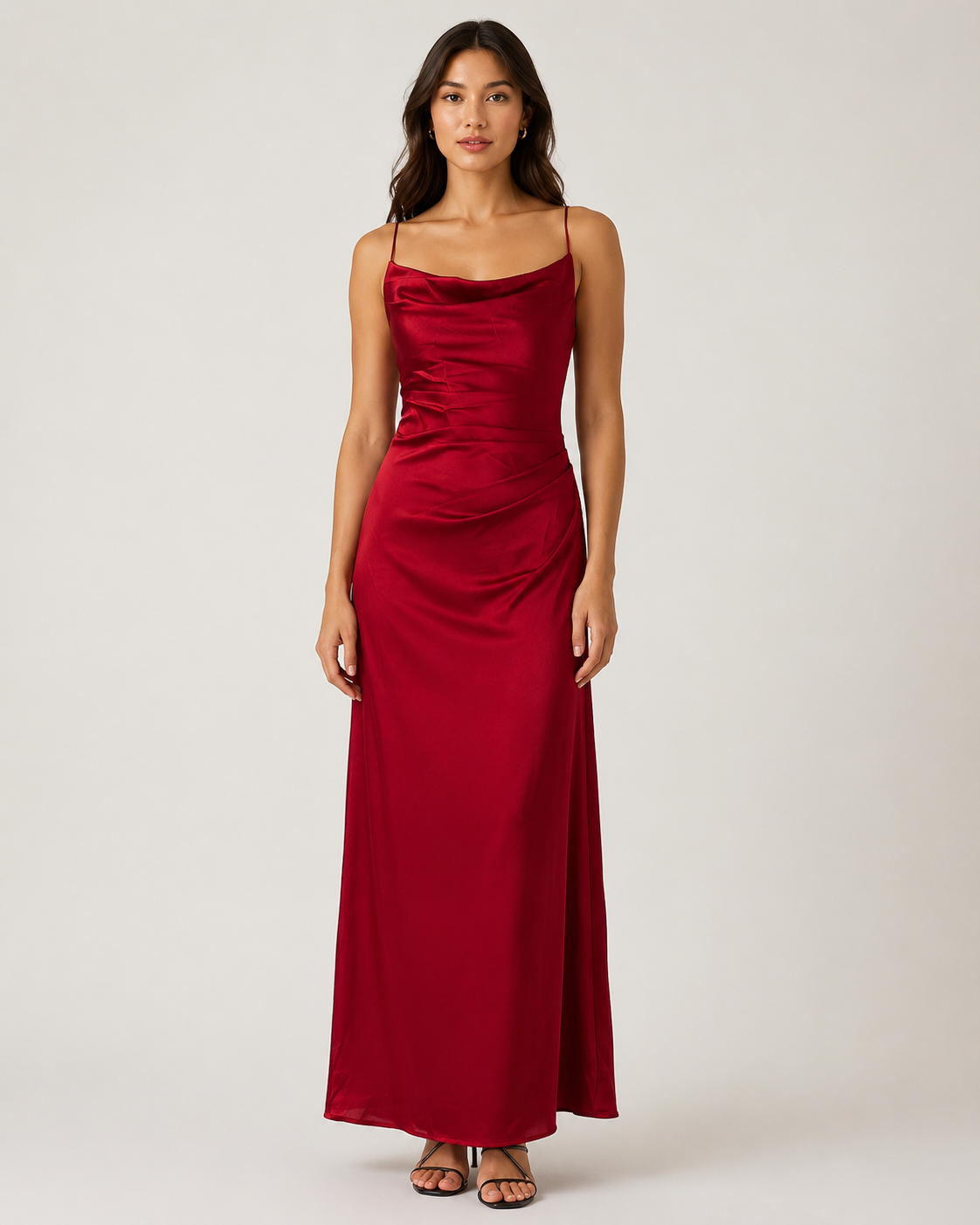 Slip Cowl Long Dress