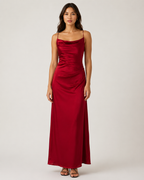 Slip Cowl Long Dress
