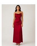 Slip Cowl Long Dress