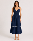 Strips Long Dress