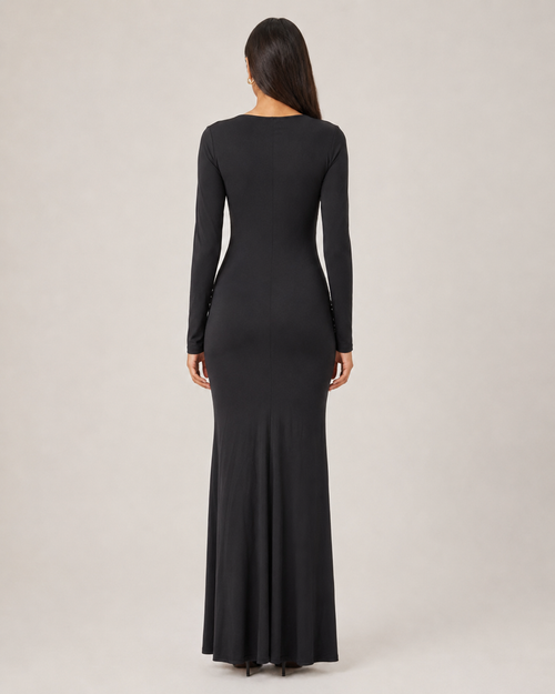 Mesh Sheer Long Dress