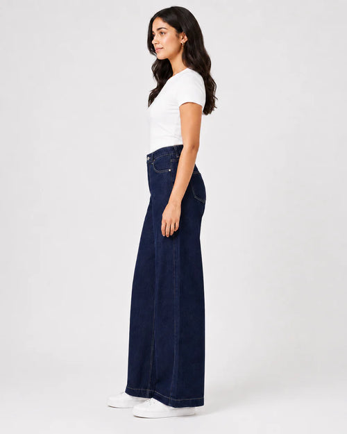 Midnight Straight Wide - Leg Jeans