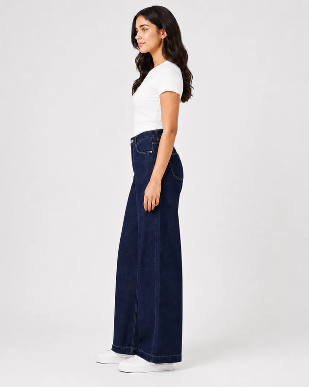 Midnight Straight Wide - Leg Jeans