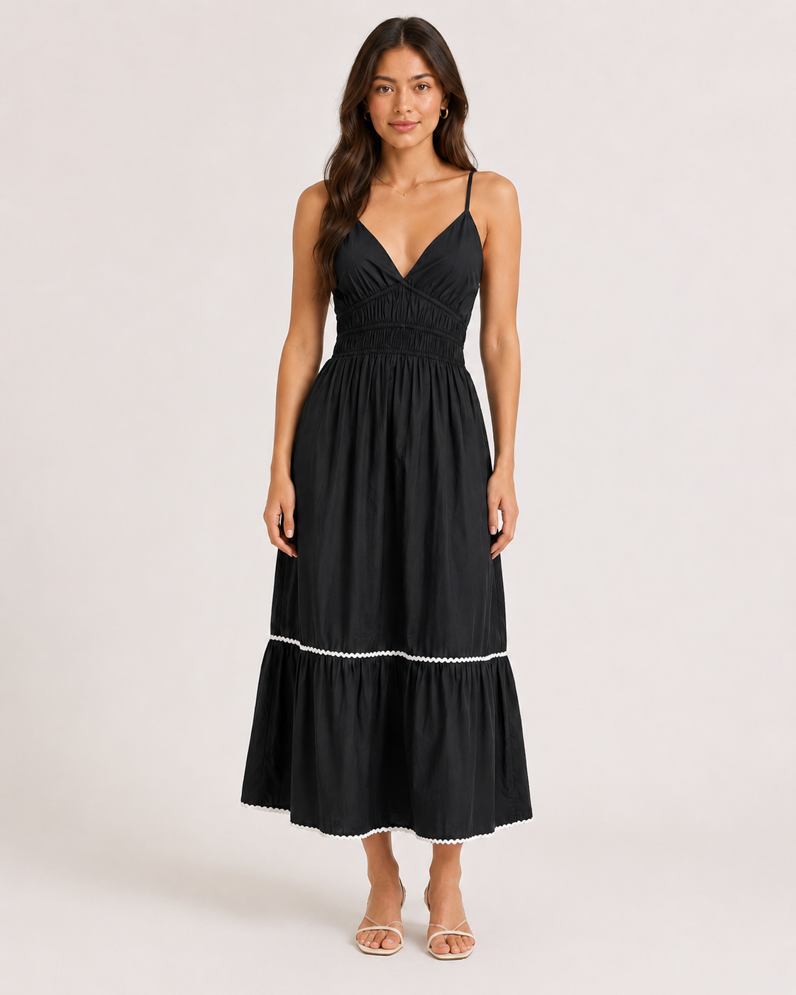 Strips Long Dress