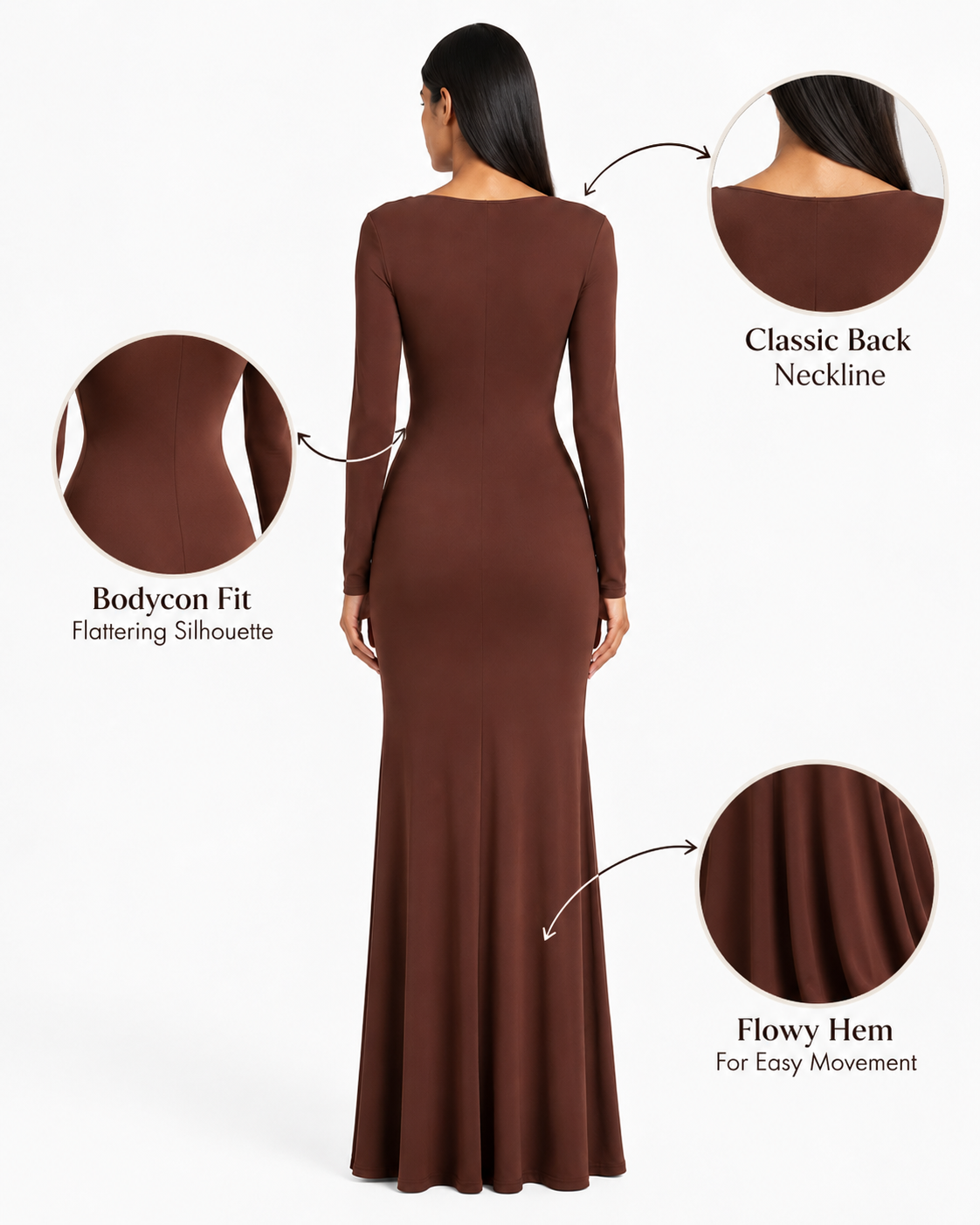 Mesh Sheer Long Dress