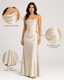 Slip Cowl Long Dress