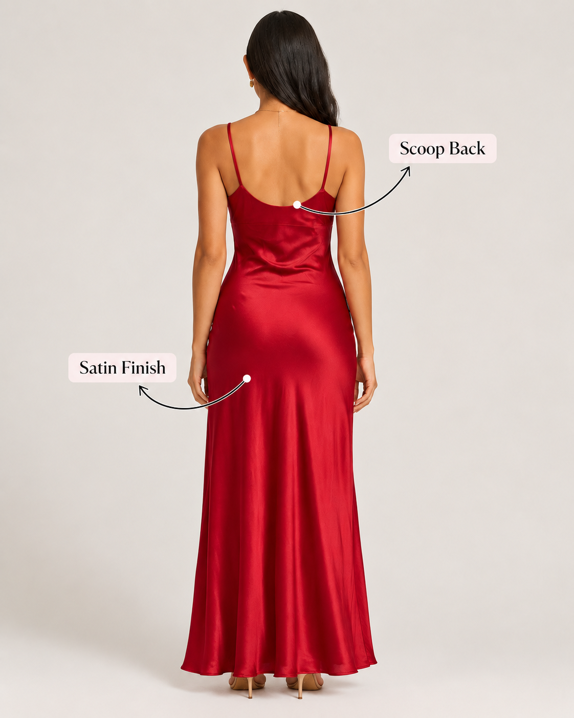 Slip Cowl Long Dress