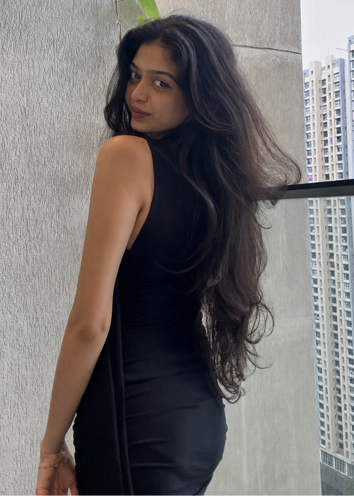 High-Neck Ruched Bodycon Mini Dress