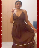 Strips Long Dress