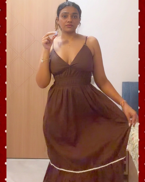 Strips Long Dress