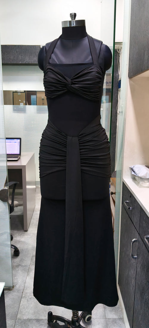 Halter Sheer Long dress