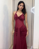 Halter Sheer Long Dress