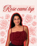 3D Rose Cami Top