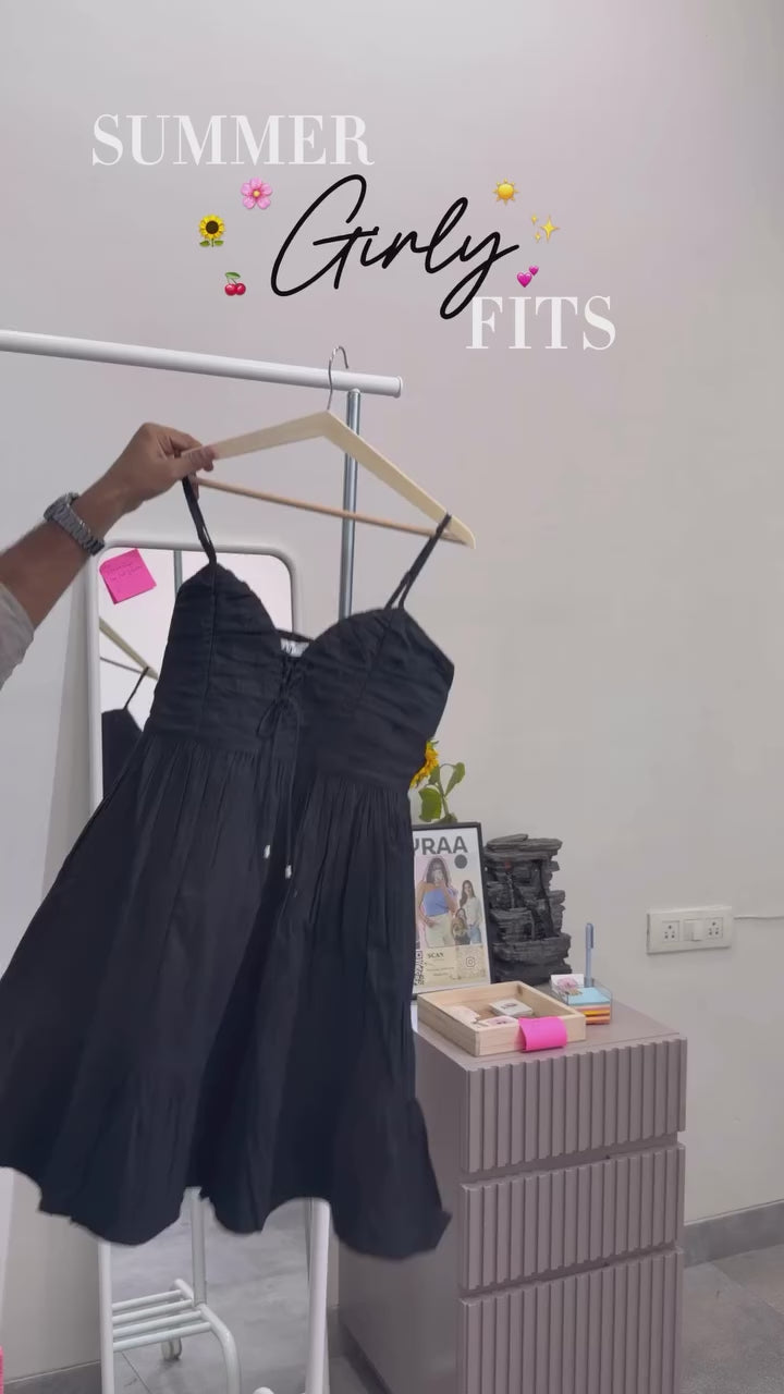 Rink's Coral Sunset Lace Dress